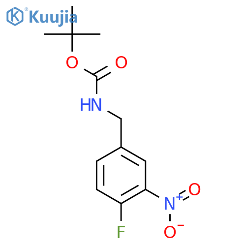 Tert-Butyl 4-Fluoro-3-Nitrobenzylcarbamate structure