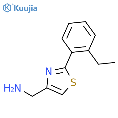 4-Thiazolemethanamine,2-(2-ethylphenyl)- structure