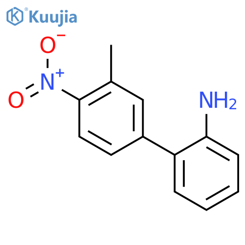 [1,1'-Biphenyl]-2-amine,3'-methyl-4'-nitro- structure