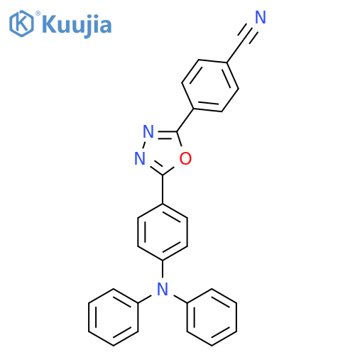 Benzonitrile, 4-[5-[4-(diphenylamino)phenyl]-1,3,4-oxadiazol-2-yl]- structure