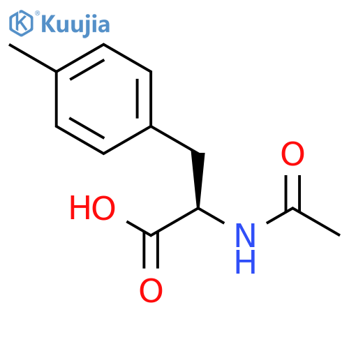 (2R)-2-acetamido-3-(4-methylphenyl)propanoic acid structure