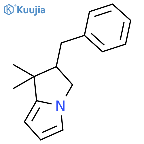 1H-PYRROLIZINE, 2,3-DIHYDRO-1,1-DIMETHYL-2-(PHENYLMETHYL)- structure