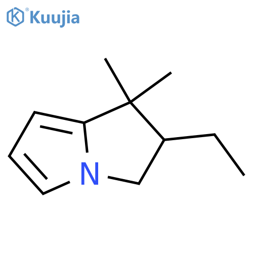 1H-Pyrrolizine, 2-ethyl-2,3-dihydro-1,1-dimethyl- structure