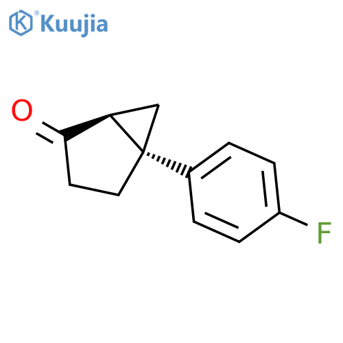 BICYCLO[3.1.0]HEXAN-2-ONE, 5-(4-FLUOROPHENYL)-, (1S,5S)- structure