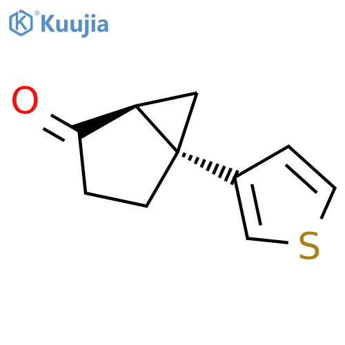 BICYCLO[3.1.0]HEXAN-2-ONE, 5-(3-THIENYL)-, (1S,5S)- structure