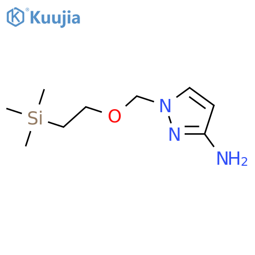 1-2-(Trimethylsilyl)ethoxymethyl-1H-pyrazol-3-amine structure