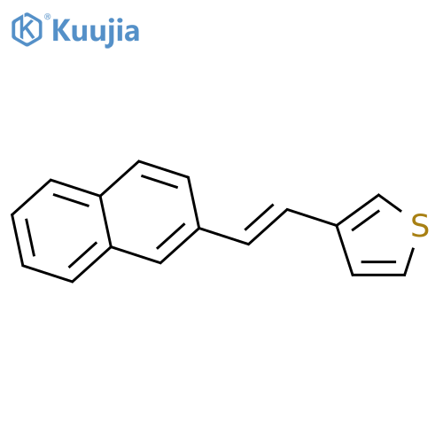 Thiophene, 3-[2-(2-naphthalenyl)ethenyl]- structure