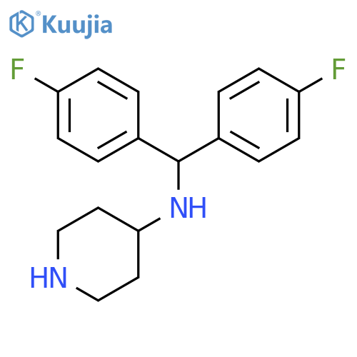 4-Piperidinamine, N-[bis(4-fluorophenyl)methyl]- structure
