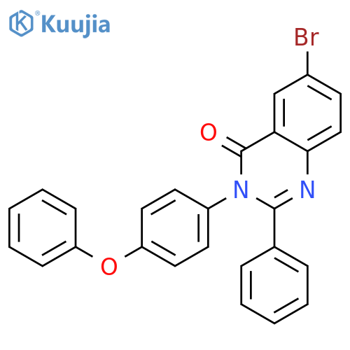 4(3H)-Quinazolinone, 6-bromo-3-(4-phenoxyphenyl)-2-phenyl- structure