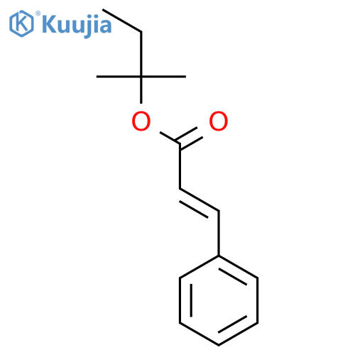 2-Propenoic acid, 3-phenyl-, 1,1-dimethylpropyl ester, (E)- structure