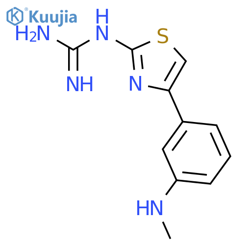 1-(4-(3-(Methylamino)phenylthiazol-2-yl)guanidine structure