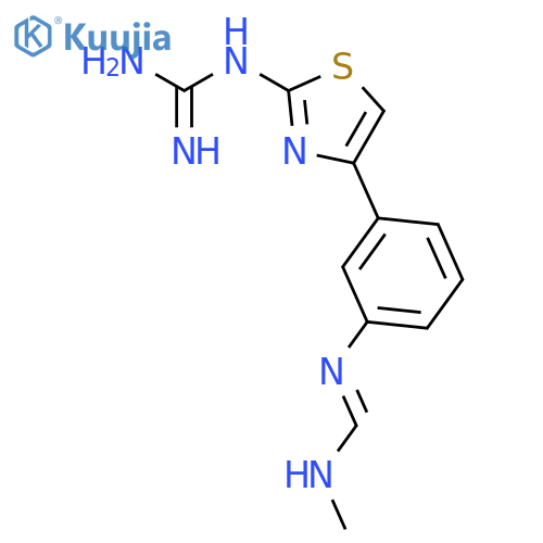 4-3-(Methylamino)methyleneaminophenyl-2-thiazolyl Guanidine structure
