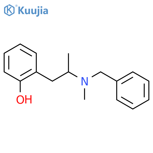 Phenol, 2-[2-[methyl(phenylmethyl)amino]propyl]- structure