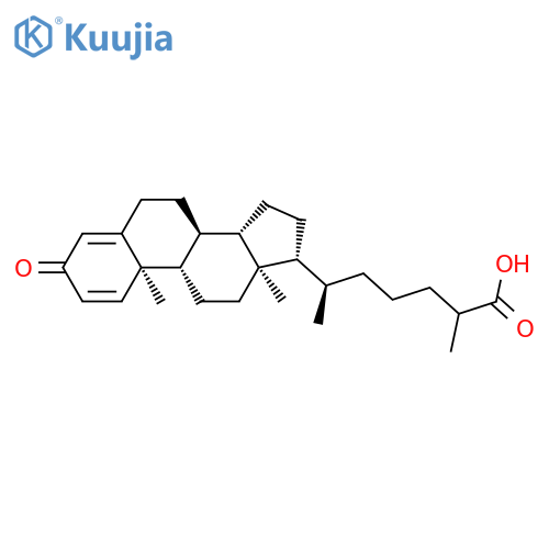Cholesta-1,4-dien-26-oic acid, 3-oxo- structure