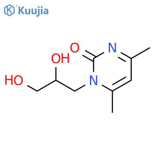 1-(2,3-Dihydroxypropyl)-4,6-dimethylpyrimidin-2(1H)-one structure