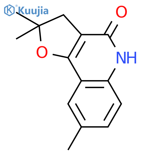 FURO[3,2-C]QUINOLIN-4(2H)-ONE, 3,5-DIHYDRO-2,2,8-TRIMETHYL- structure
