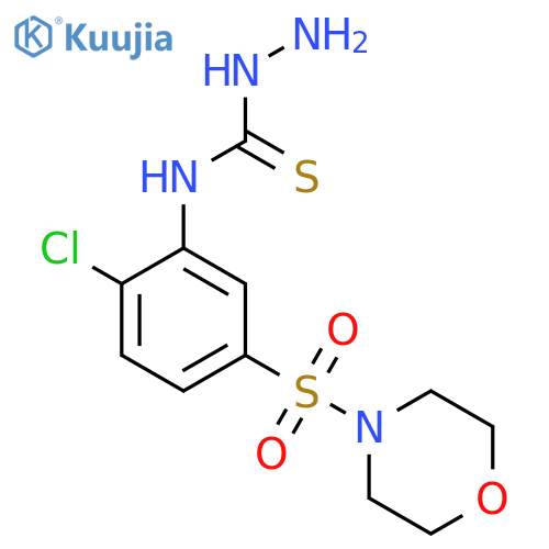 3-amino-1-[2-chloro-5-(morpholine-4-sulfonyl)phenyl]thiourea structure