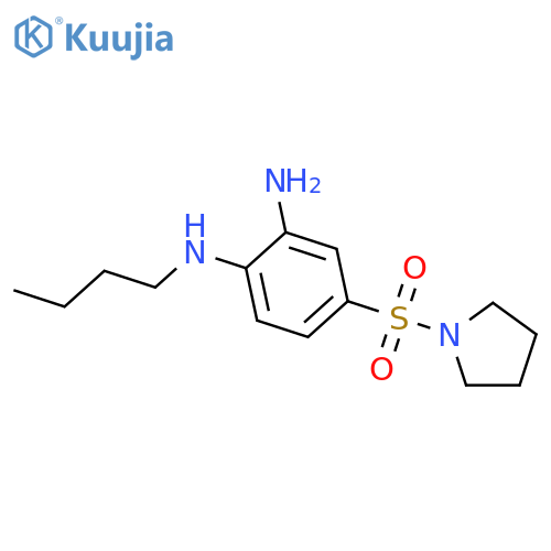 1-N-Butyl-4-(pyrrolidine-1-sulfonyl)benzene-1,2-diamine structure