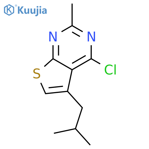 4-Chloro-2-methyl-5-(2-methylpropyl)thieno2,3-dpyrimidine structure