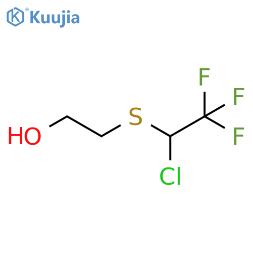 2-(1-chloro-2,2,2-trifluoroethyl)sulfanylethan-1-ol structure