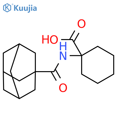 Cyclohexanecarboxylic acid, 1-[(tricyclo[3.3.1.13,7]dec-1-ylcarbonyl)amino]- structure