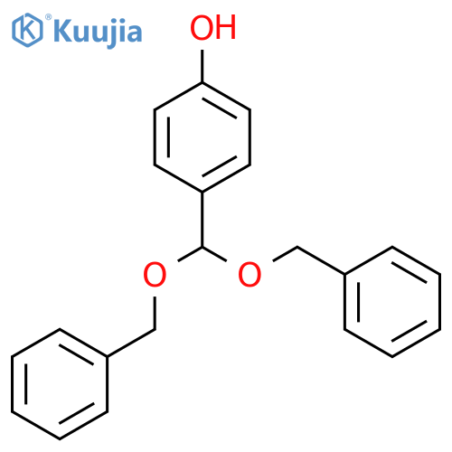 PHENOL, 4-[BIS(PHENYLMETHOXY)METHYL]- structure