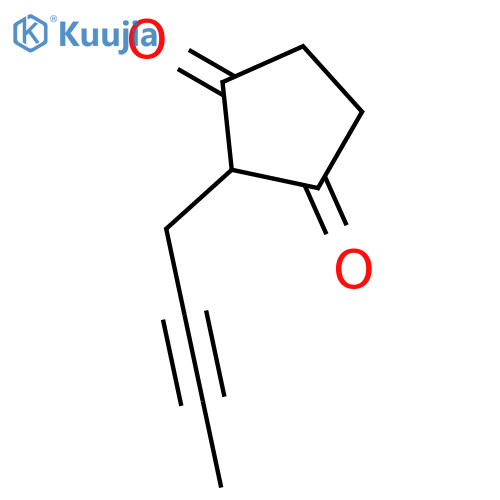 1,3-CYCLOPENTANEDIONE, 2-(2-BUTYNYL)- structure