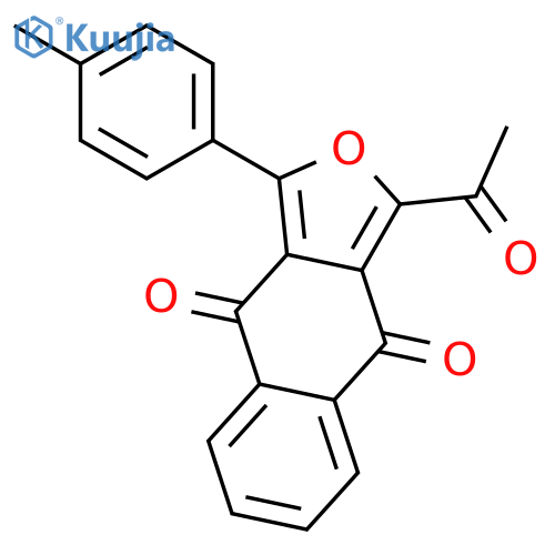 NAPHTHO[2,3-C]FURAN-4,9-DIONE, 1-ACETYL-3-(4-METHYLPHENYL)- structure