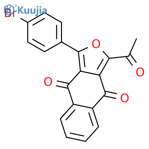 NAPHTHO[2,3-C]FURAN-4,9-DIONE, 1-ACETYL-3-(4-BROMOPHENYL)- structure