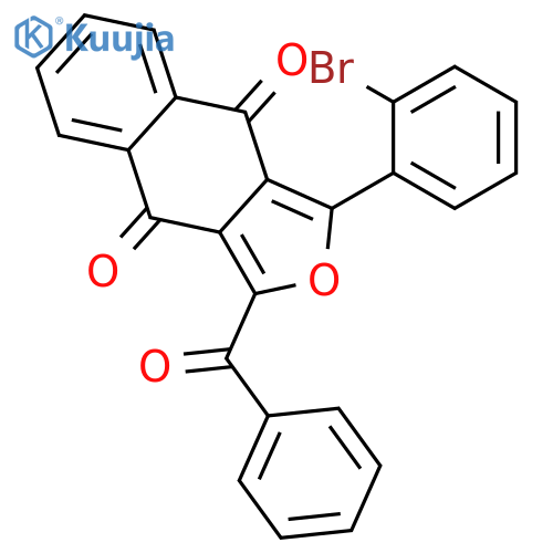 NAPHTHO[2,3-C]FURAN-4,9-DIONE, 1-BENZOYL-3-(2-BROMOPHENYL)- structure