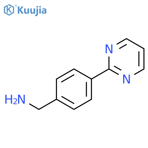 (4-(Pyrimidin-2-yl)phenyl)methanamine structure