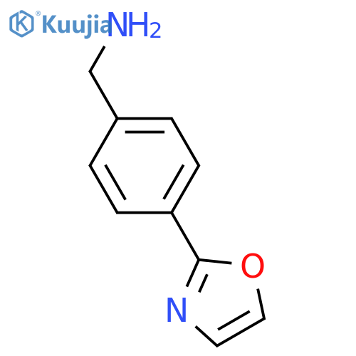 (4-(oxazol-2-yl)phenyl)methanamine structure