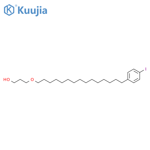 1-PROPANOL, 3-[[15-(4-IODOPHENYL)PENTADECYL]OXY]- structure