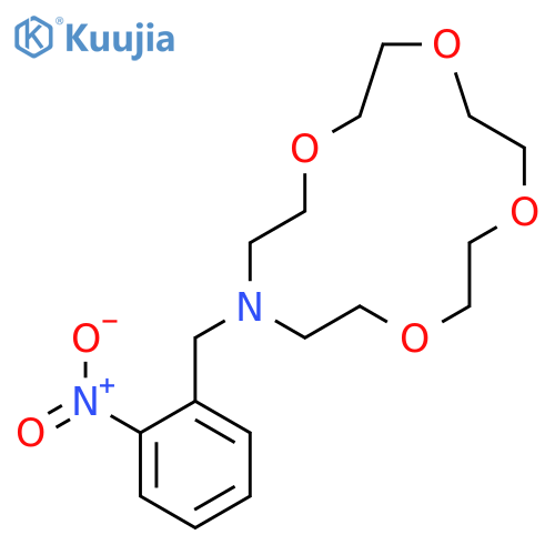 1,4,7,10-Tetraoxa-13-azacyclopentadecane, 13-[(2-nitrophenyl)methyl]- structure