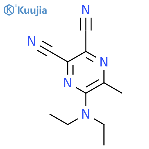 2,3-Pyrazinedicarbonitrile, 5-(diethylamino)-6-methyl- structure