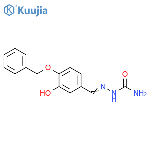 Hydrazinecarboxamide,2-[[3-hydroxy-4-(phenylmethoxy)phenyl]methylene]- structure