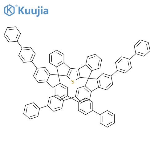 DISPIRO[9H-FLUORENE-9,5'(7'H)-DIINDENO[2,1-B:1',2'-D]THIOPHENE-7',9''-[9H]FLUORENE], 2,2'',7,7''-TETRAKIS([1,1'-BIPHENYL]-4-YL)- structure