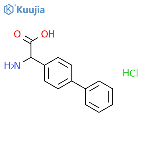 2-([1,1'-Biphenyl]-4-yl)-2-aminoacetic acid hydrochloride structure