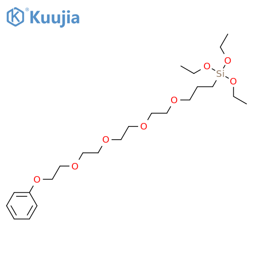 3,8,11,14,17-PENTAOXA-4-SILANONADECANE, 4,4-DIETHOXY-19-PHENOXY- structure