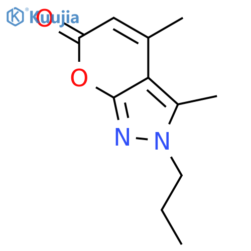Pyrano[2,3-c]pyrazol-6(2H)-one, 3,4-dimethyl-2-propyl- structure