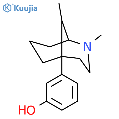 Phenol,3-[(1R,5S,9R)-2,9-dimethyl-2-azabicyclo[3.3.1]non-5-yl]-, rel- structure