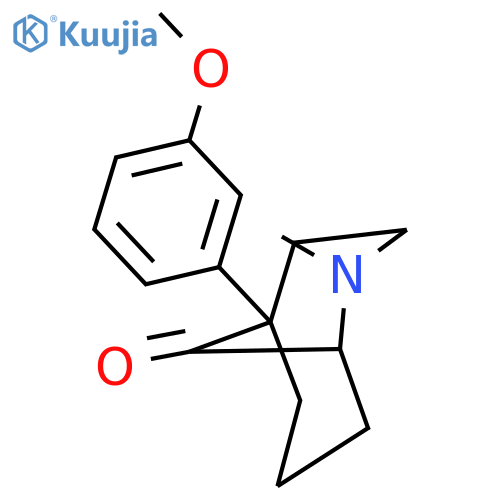 2-Azabicyclo[3.3.1]nonan-9-one, 5-(3-methoxyphenyl)-2-methyl- structure