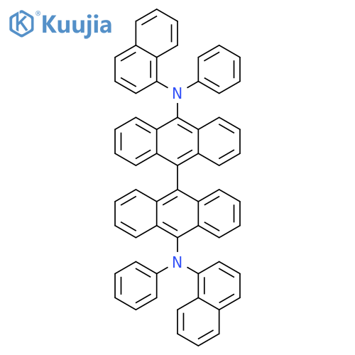 N10,N10'-diphenyl-N10,N10'-dinaphthalenyl-9,9'-bianthracene-10,10'-diamine structure