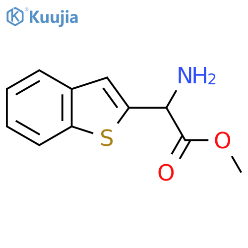 methyl 2-amino-2-(1-benzothiophen-2-yl)acetate structure