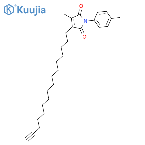 1H-Pyrrole-2,5-dione, 4-(15-hexadecynyl)-3-methyl-1-(4-methylphenyl)- structure