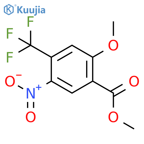 2-Methoxy-4-trifluromethyl-5-nitro methylbenzoate structure