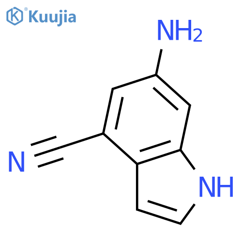 6-Amino-1H-indole-4-carbonitrile structure