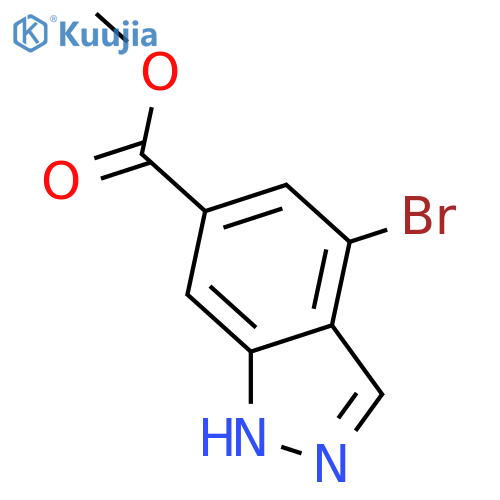 Methyl 4-bromo-1H-indazole-6-carboxylate structure