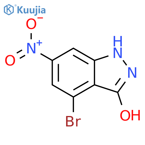 4-Bromo-3-hydroxy-6-nitroindazole structure