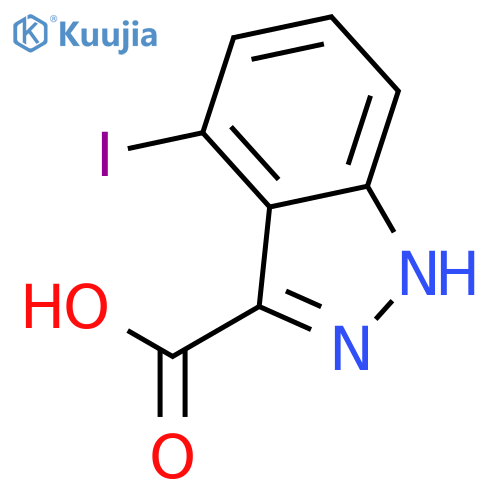 4-Iodo-1H-indazole-3-carboxylic acid structure